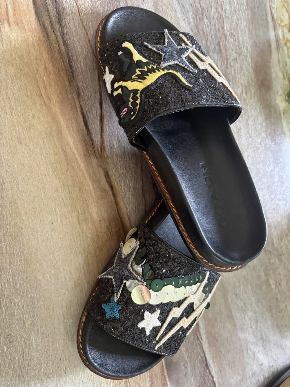 Coach slide sandals